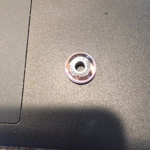 Authentic Pandora pink glass bead